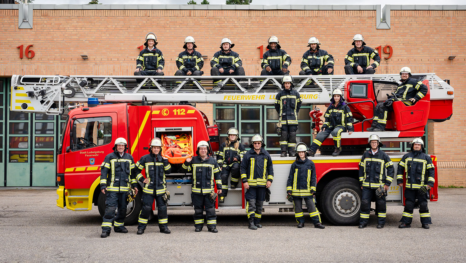 Gruppenbild Feuerwehr Ludwigsburg - Abteilung Innenstadt 3